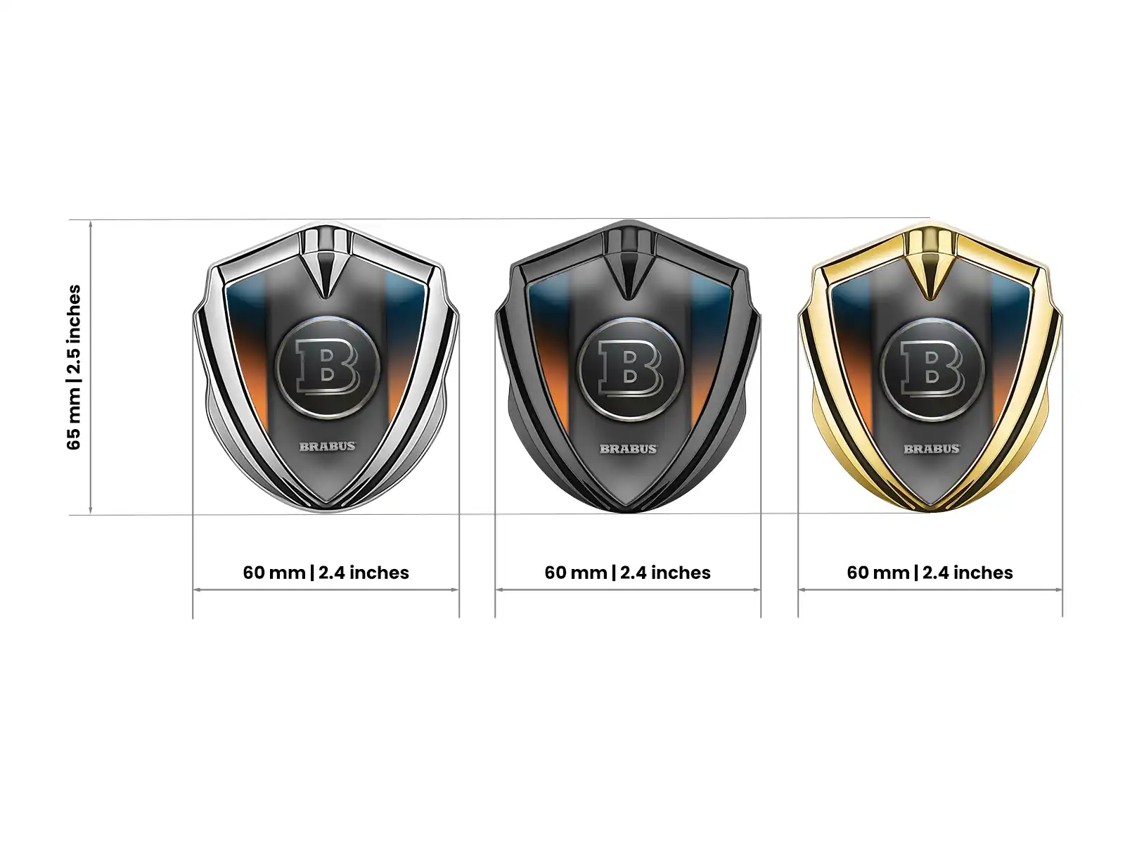Brabus Emblem Fender Abzeichen Langlebiges Schickes Design